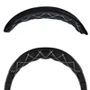 1pcs Protein leather-Black Embroidery Headband Pad