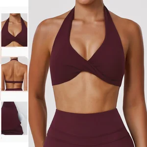 High Quality Women Running Bra Gym Tank Women Fitness  Wear Yoga Tops Sports Bra