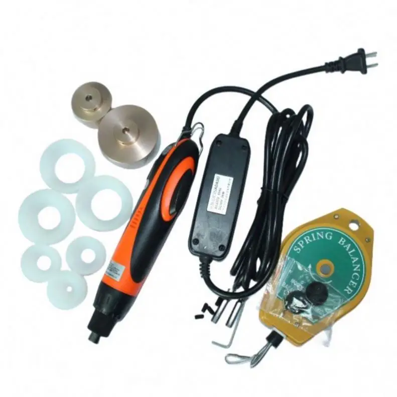 TEBAK Bottle Cap Sealing Machine Hand Held 1-50mm Capping Machine Manual Plastic Bottle Capping Machine Screw Capper