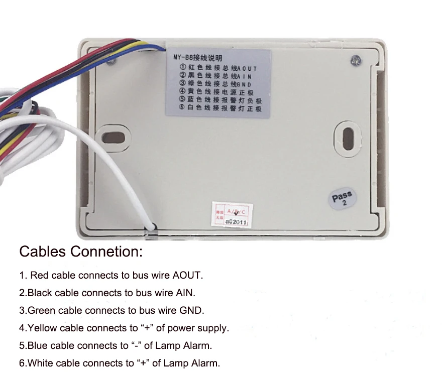 Meeyi Bed Head Unit with Rope Patient Elderly Alarm Call Bell Sos Panic Button Wired Nurse Calling System