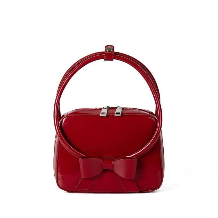 Latest Design 2024 Elegant Bowknot Mini Square Bag Bolsos Y2K Handbags Minimalist Light Luxury Women'S Handbags Y2K Beg for Girl