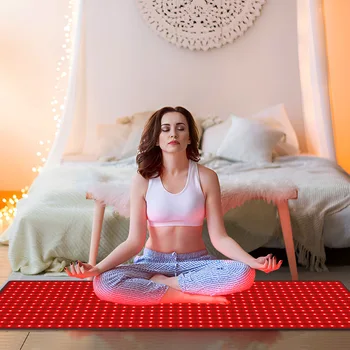 2025 Hot Selling Full Body Infrared Light Therapy Mat Home Sauna LED Blanket Red Light EU Far Infrared for Pain Relief Sleep Bag