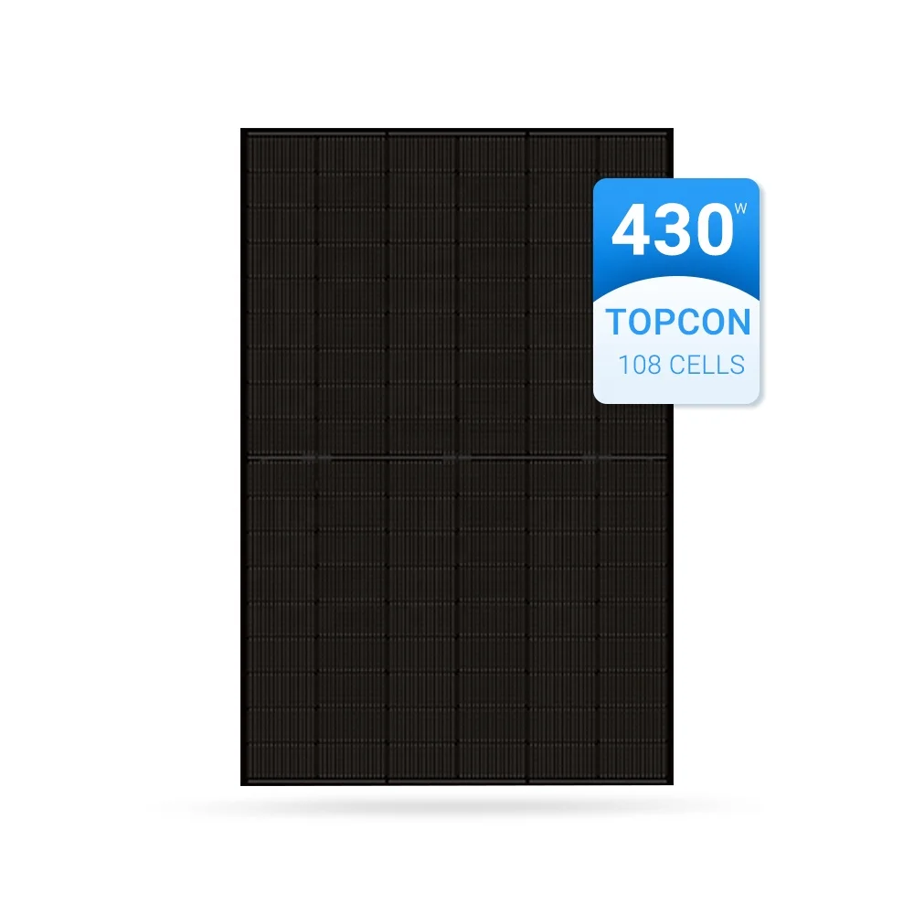 TOPcon N Type Photovoltaic Panel Module 410w 420w 430w Full Black Solar Panel