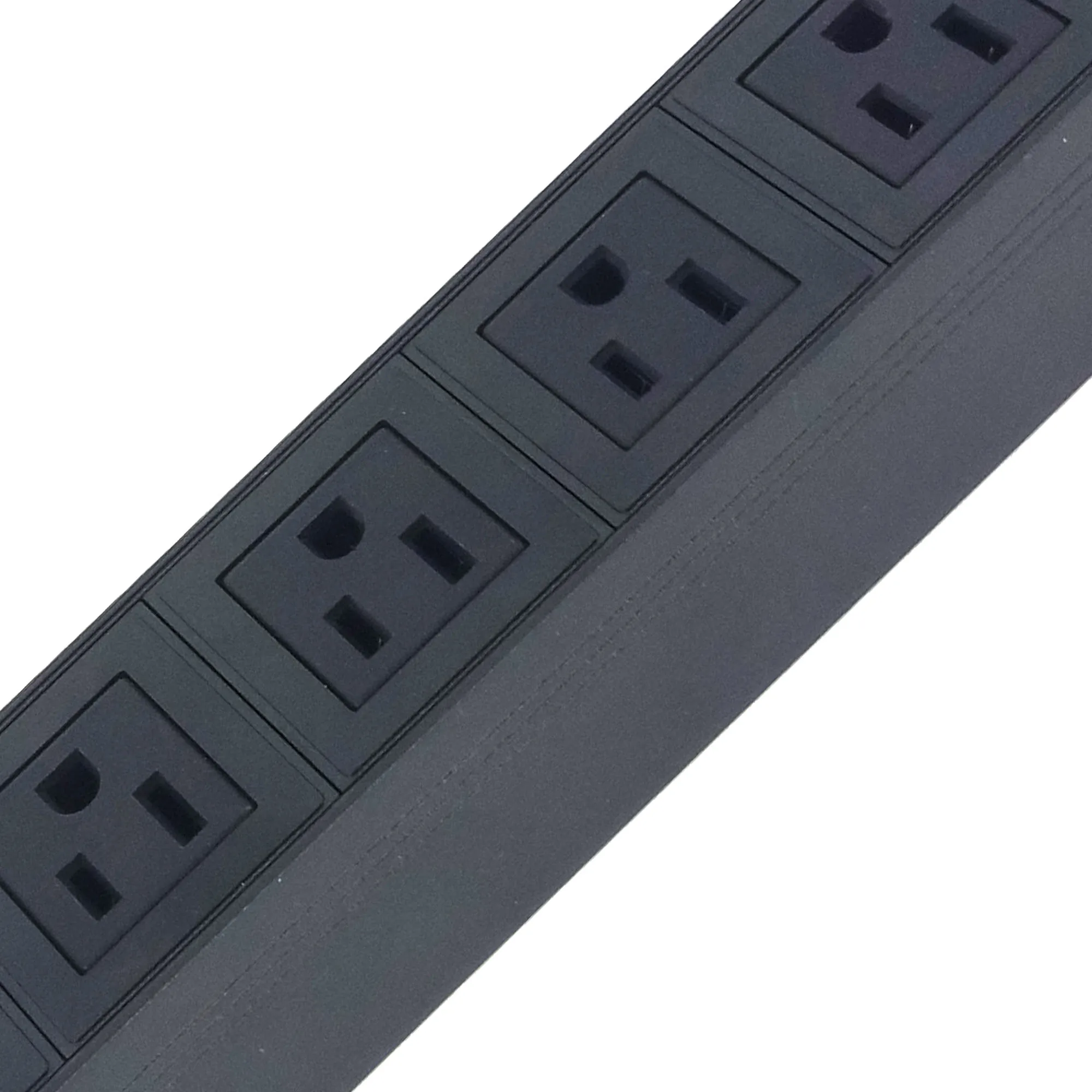 USA 6-Port PDU Power Distribution Unit - 240V 15A Surge Protector