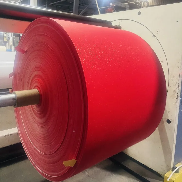 Custom Red Liner Jumbo Roll Coated Glassine Silicone Release Paper Double Side Synthetic Pulp Industrial Use-for Print Chemical