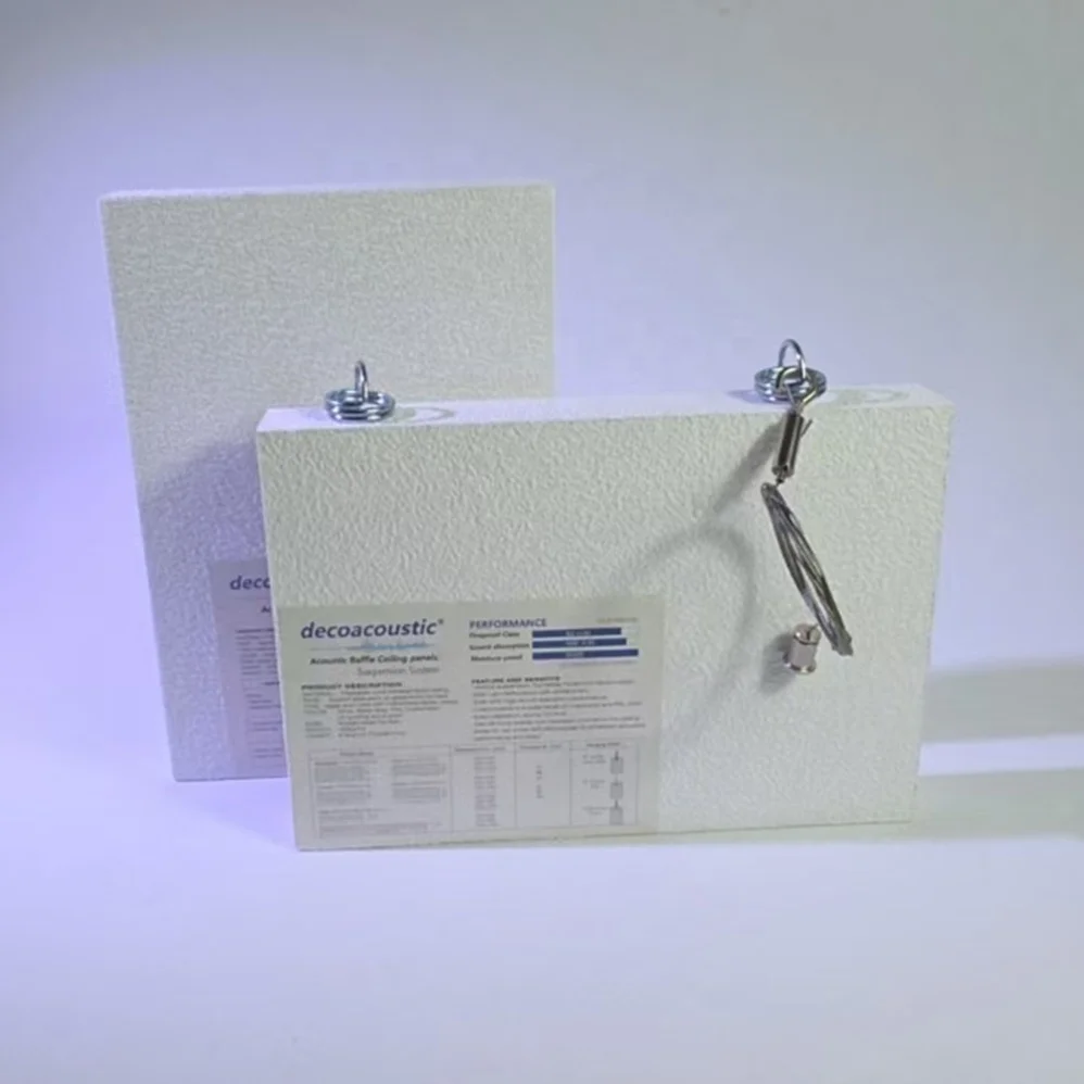 Group Patterns Acustic Suspended Panel with Fiberglass for Hanging Ceiling System for School Hospital