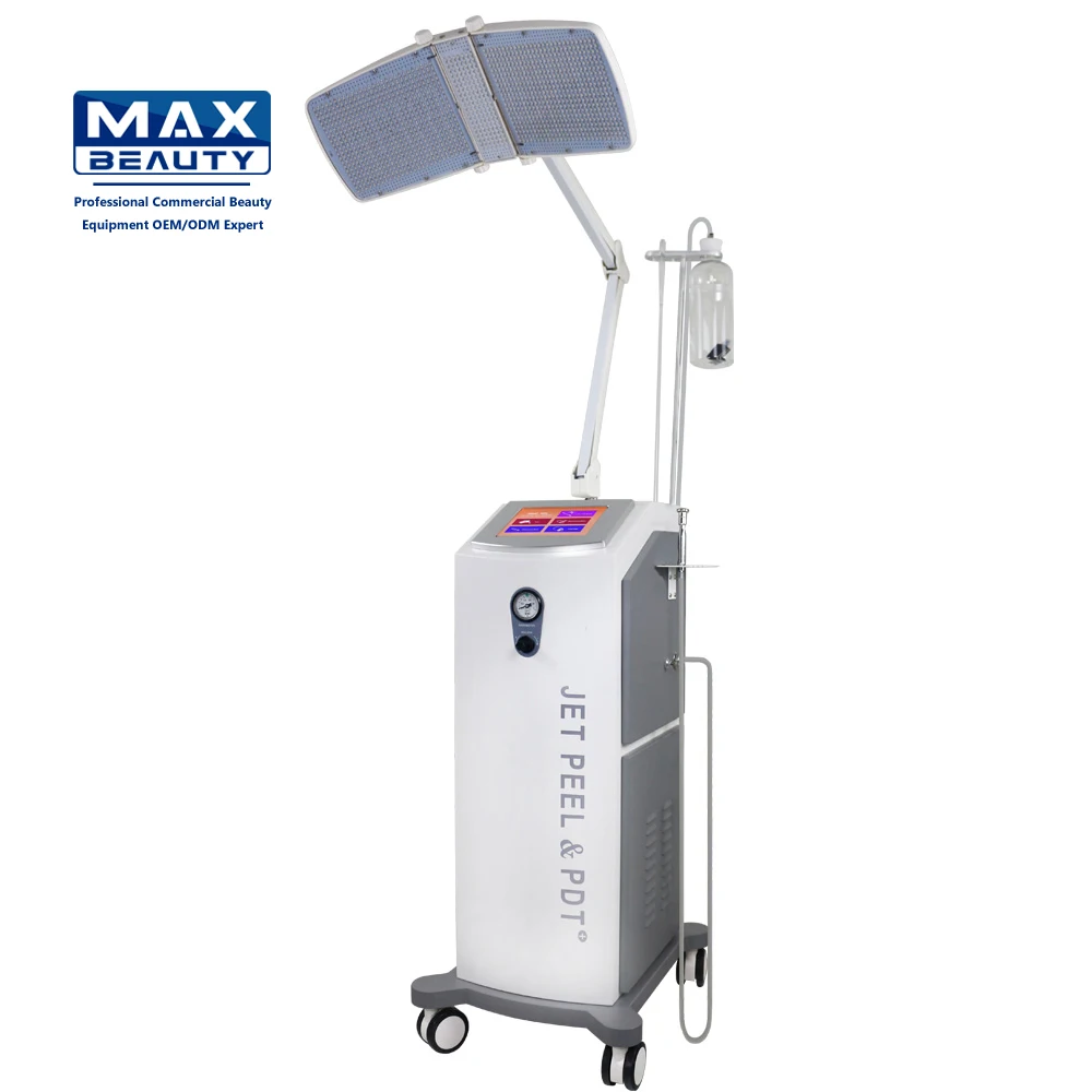 Vertical Oxygen Jet Peel Therapy Ozone Photodynamic PDT LED Light Therapy Oxygen Jet Facial Beauty Machine
