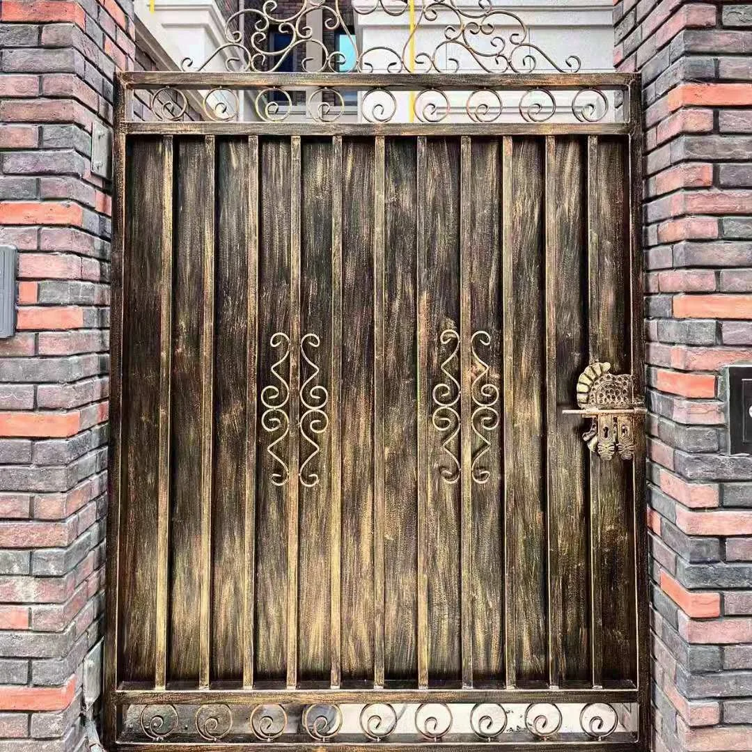 Small Iron Gate Design Wrought Iron Outdoor Gates for Garden
