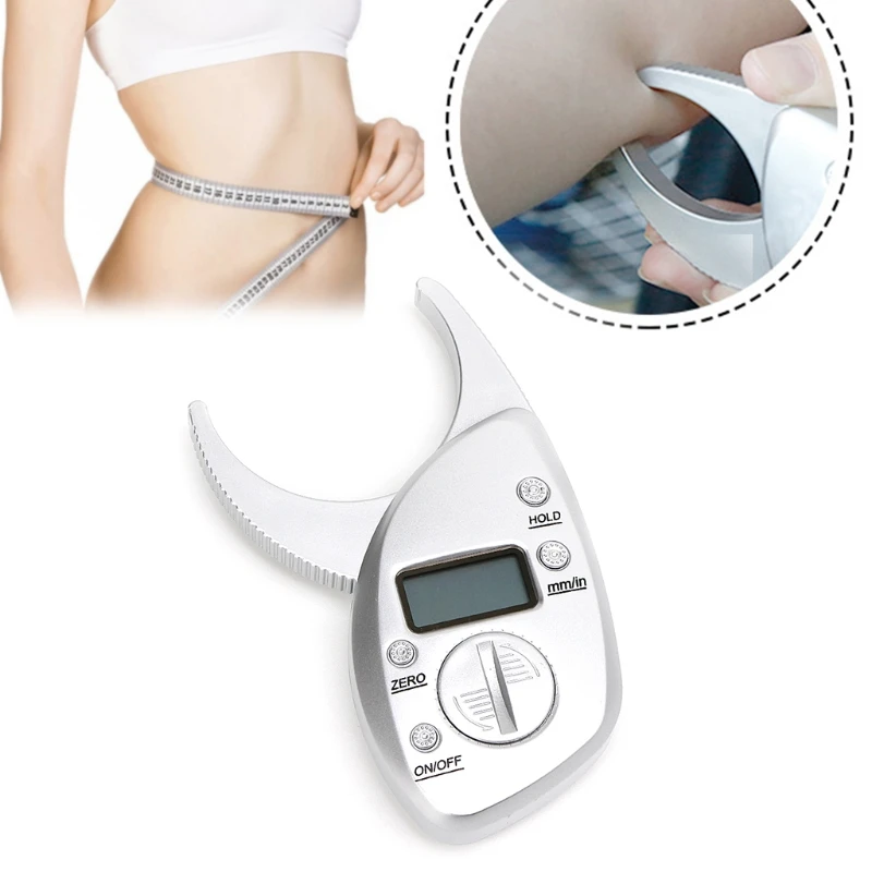 Digital Body Fat Caliper Skinfold Caliper LCD Display Body Fat