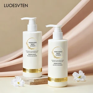 Private Label Luxurious 300ml Whitening Deep Moisturizing Body Lotion with Natural Extracts for Lighten Skin