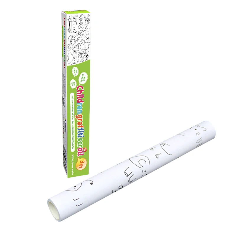 Рулонная бумага Superdots для обучения детей, подарочная упаковка с красивым принтом, 300 см, красящая бумага для граффити для раскрашивания