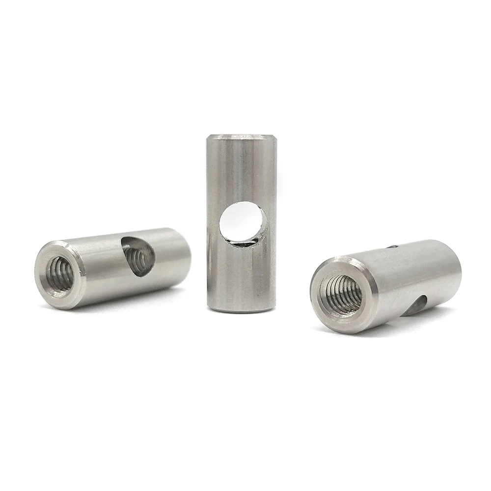 Barrel nut customized stainless steel barrel nuts and bolts galvanized thread m6 barrel nuts