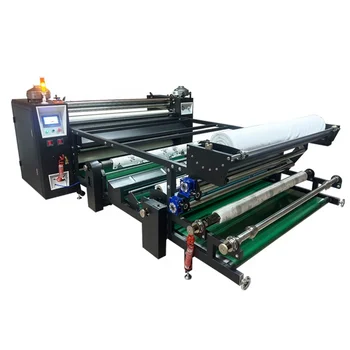 2023 new 1.8m oil drum roll to roll heat press transfer machine for textile heating touch screen