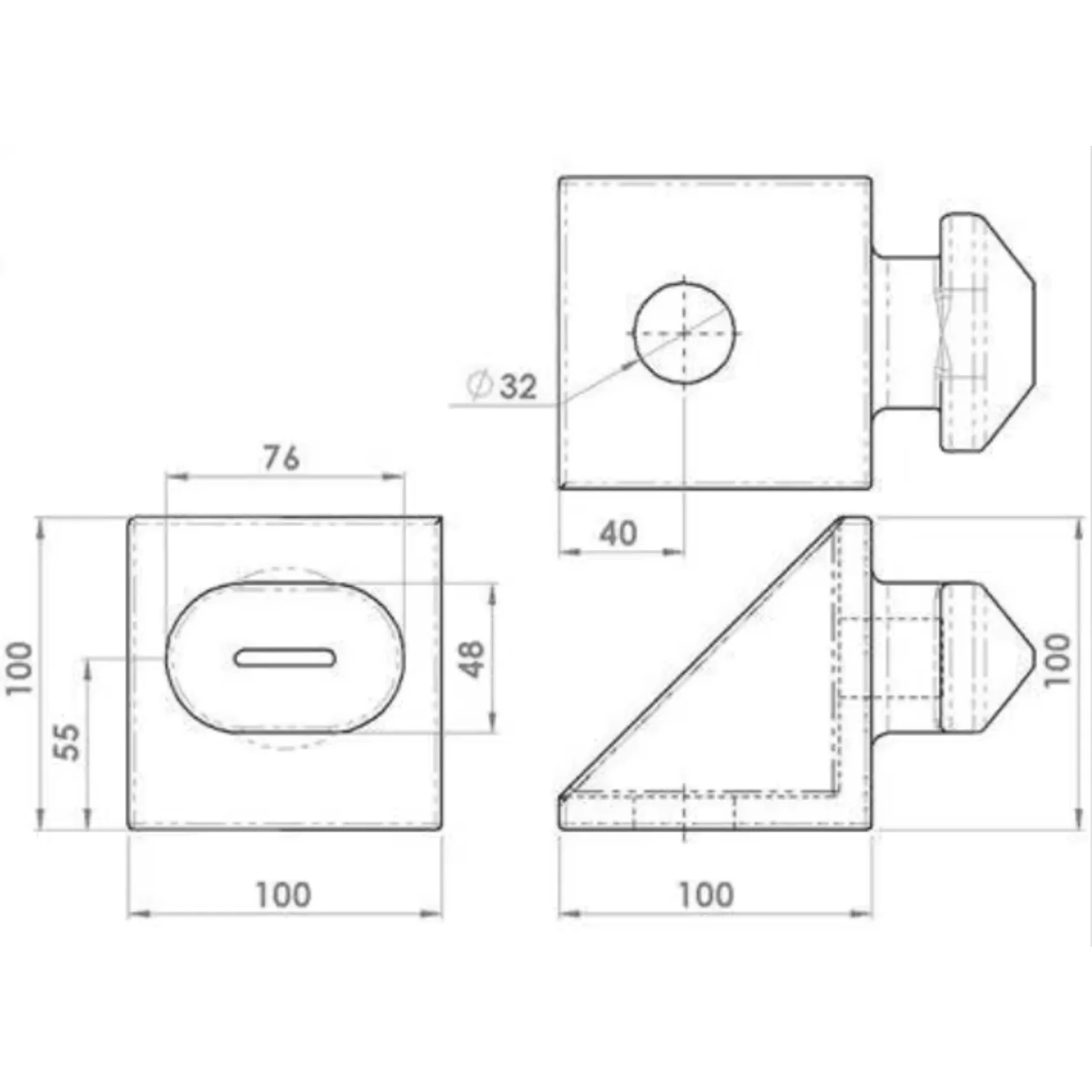 Side Twist Lock Container Accessory Corner Lock Securing Lashing ...