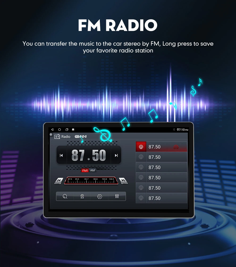 13 Inch Android Car Stereo - Yuncar 360 Degree Rotating Radio