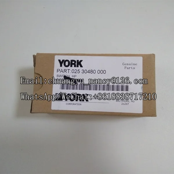 Details about    NOS York Controls 025-30480-000 N/C HP Switch A/R Applied 1 