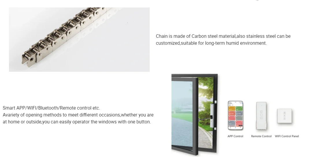 Smart Home Use Remote Control Electric Window Opener with APP Control