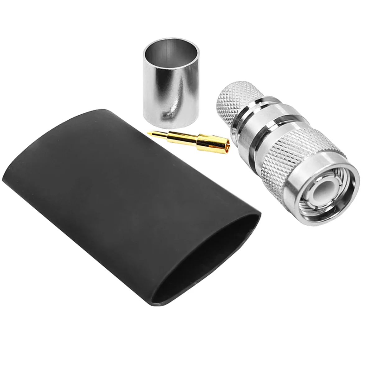 Factory 50 Ohm Connector TNC Macho Plug for RG8 LMR400 RG213 RG214 H1000 RF Coax Coaxial Cable Connectors in Stock