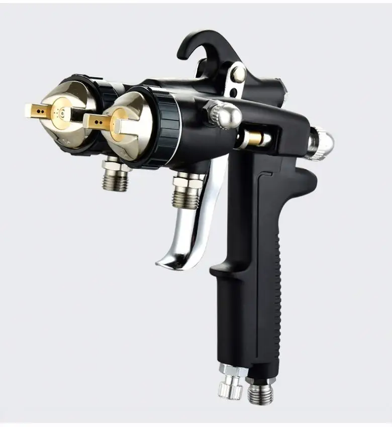 TEBAK Liquid Spray Gun Professional Automatic Industrial Air Spray Gun Double Hand Time-Saving Paint Spray Gun