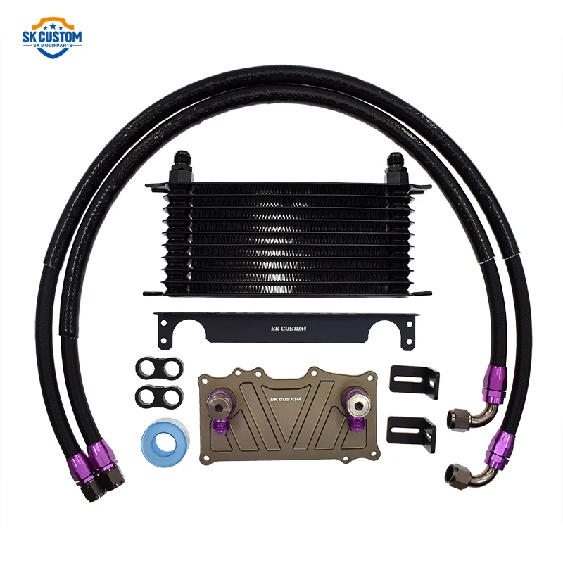 Oil Cooler Kit For Porsche Cayenne Panamera 3.0L 3.6L 4.8L Engine 94810728122 Nylon Hose Kit