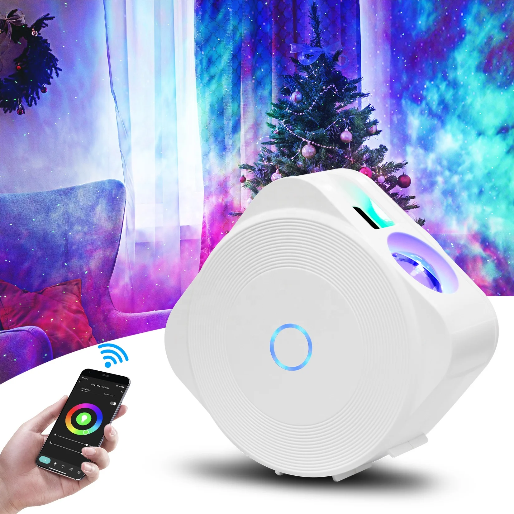 NANXIN Upgrade Smart WIFI  Projector 3 in 1 APP Control Starry Sky Star Projector