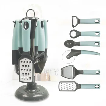 6 Piece Custom Smart Kitchen Accessories Fruit Vegetable Tools Kitchen Gadgets Set with Non slip Handle