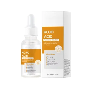 Vegan Liquid Anti-Aging Face Serum 2% Salicylic 5% Lactic Acid Kojic Acid Turmeric for Wrinkle-Fighting Pore Shrink Acne Relief