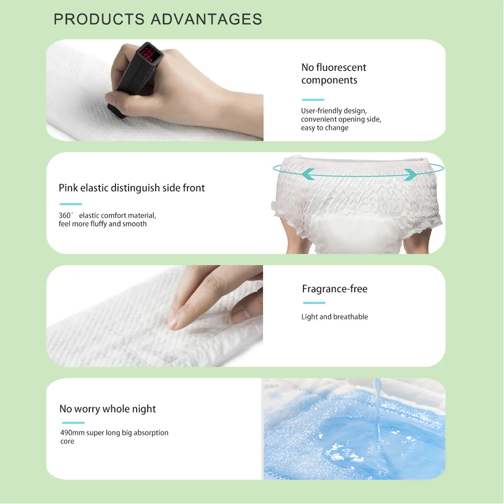 Oem Disposable 100 Cotton Organic Sanitary Napkins Menstrual Pads