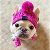 Purple woolen braided hat
