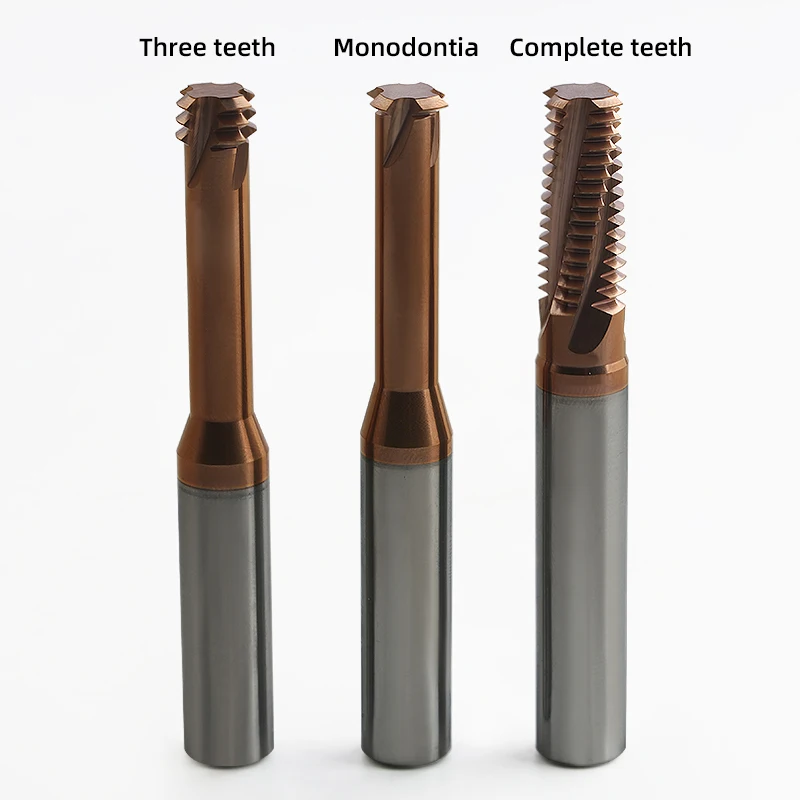 Direct Factory Sale High Precision Solid Carbide CNC Tooln Thread Milling Cutter M6*1 M12*1 End Mill ODM & OEM Supported details