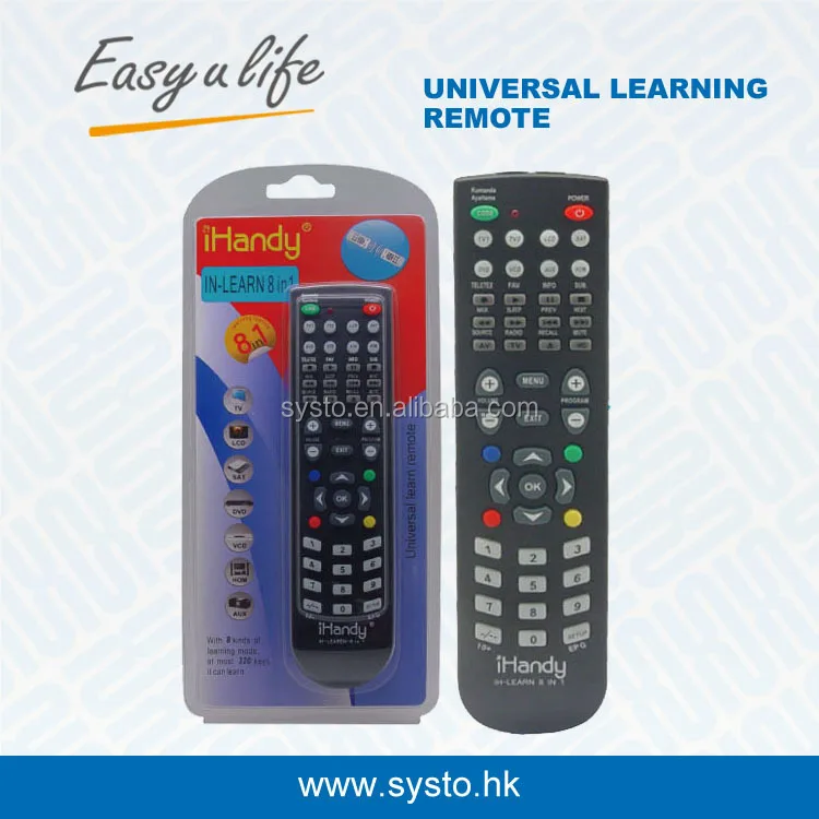 SYSTO CRC1804 Universal Remote Control 8 Device in 1 Universal for Tv Dvd Stb Aux with Learning Function