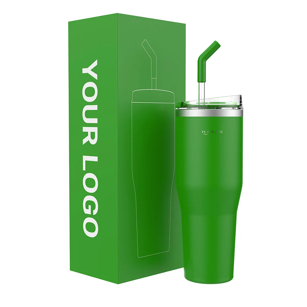 Custom 40oz Simple Stainless Steel Vacuum Tumblers With Straw Eco