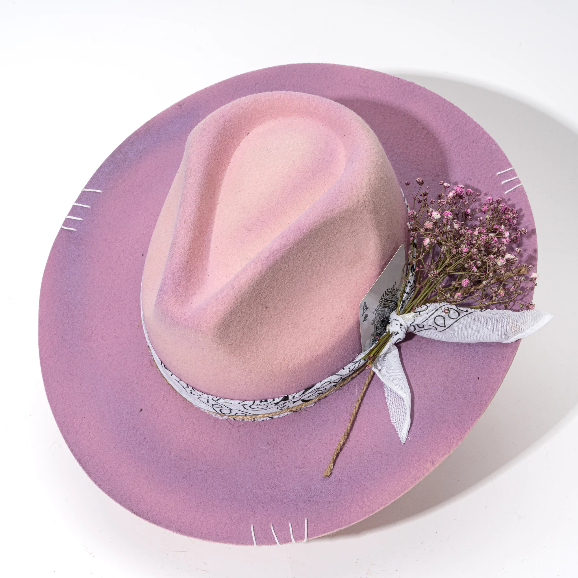 Wholesale New Vintage Wool Fedora Hat for Women and Men