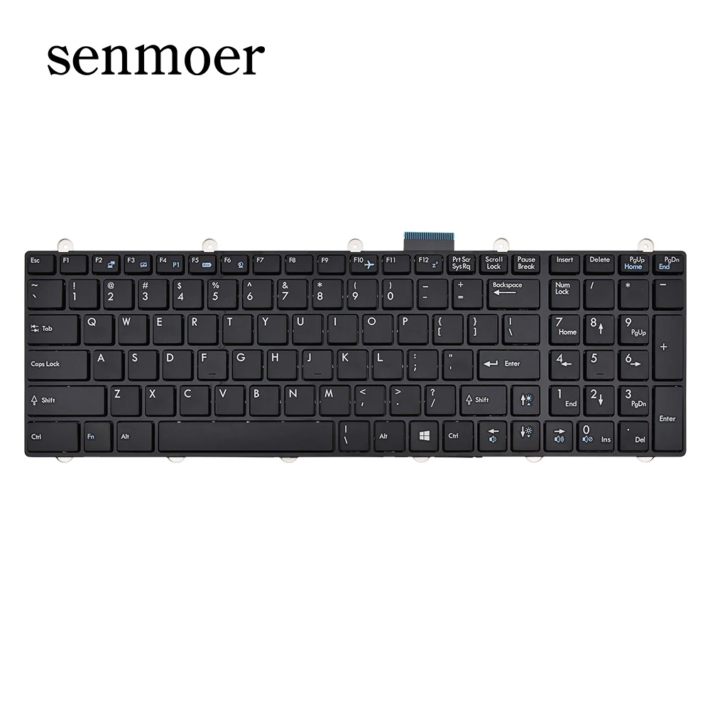 MSI GT60 GT70 Replacement Keyboard – Steel Series Seven Color Backlit – US Layout