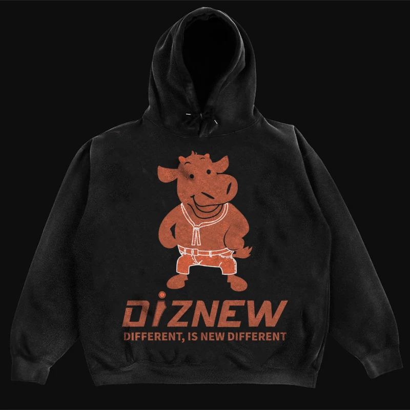 DiZNEW 2022 100% cotton hoodie high quality  custom graphic design heat transfer hot hoodie top for men factory