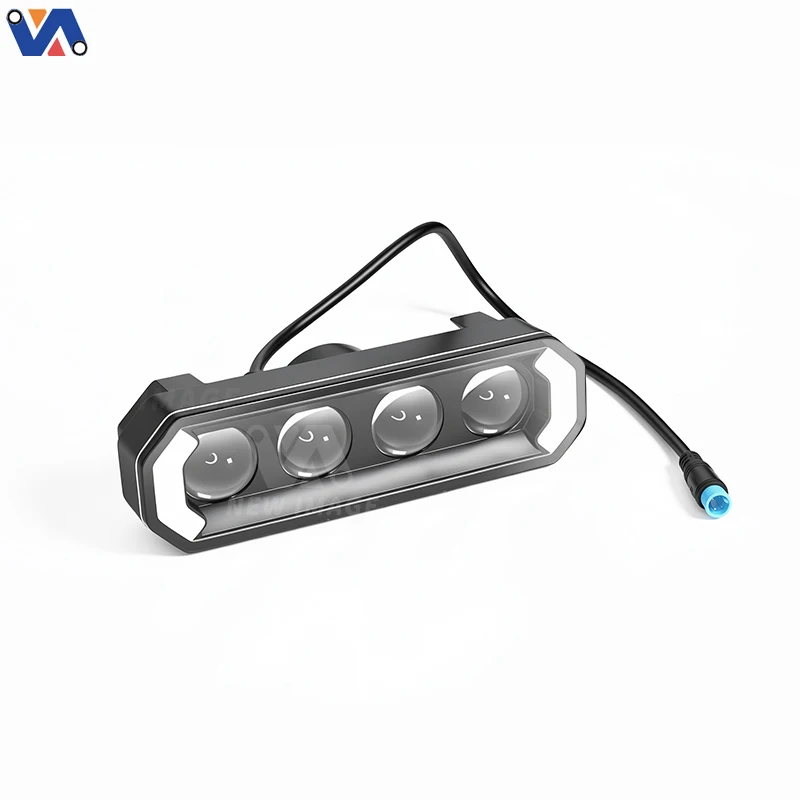 Four lens electric bike front light replacement assembly