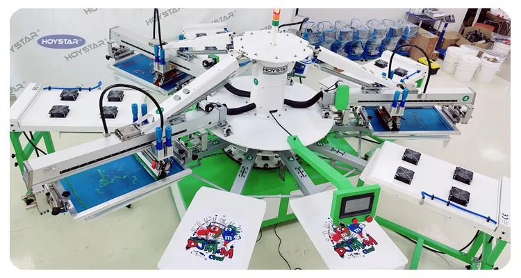 4 Color Rotary Screen Printing Machine for Textile/Fabric Product With ...