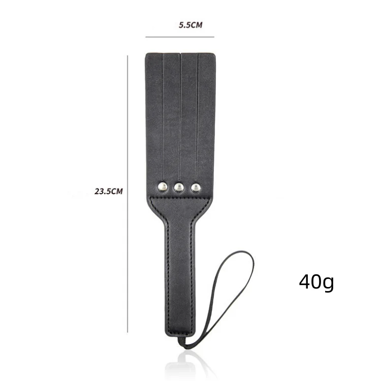 BDSM Leather Paddles for Adults Soft Spanks Tool Toys Sexual SM Play for Couples Black