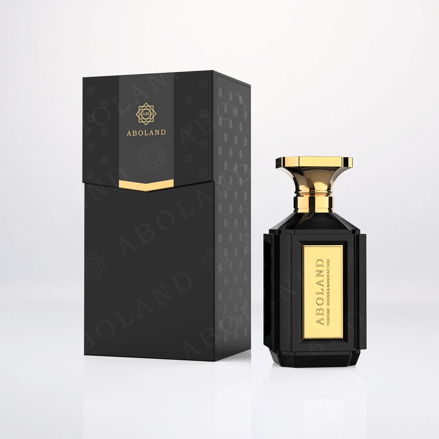 Customize Luxury Black Perfume Box Empty Perfume Bottle New Design 