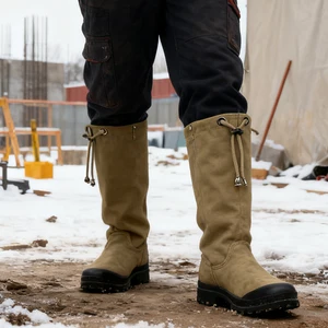 Hot Selling Fashionable Men's Shoes Winter Soft Dirt-Resistant Shoes Waterproof Wear-Resistant Lace-up Outdoor Casual Mid-Shoes