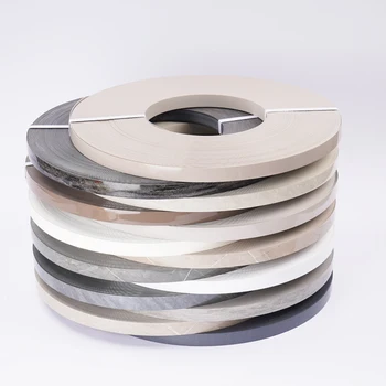Woodworking High Glossy clear Plastic Frame Edging Self Adhesive Plastic Edge Banding Strip Matte Pvc Wood Edge Banding Tape