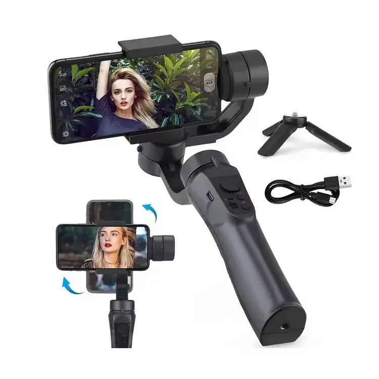 F6 Gimbal 3 Axis Cell Phone Flexible Gimbal Stabilizer Portable Handheld Gimbal Stabilizer for Smartphone