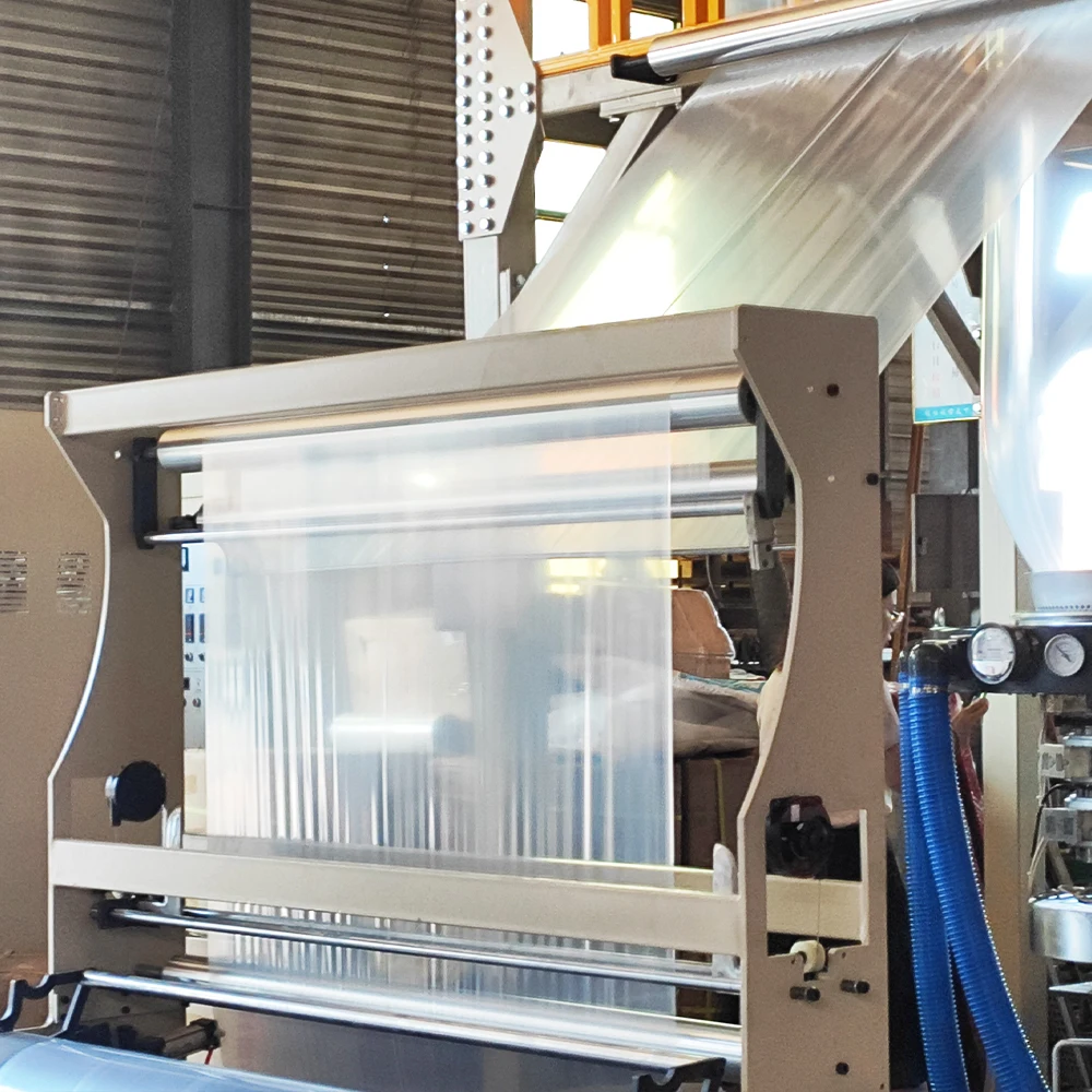 HDPE LDPE Open Folding Single Layer Film Blowing Machine
