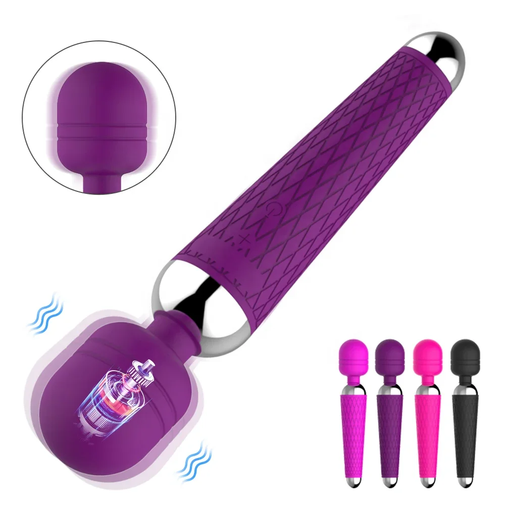 Female USB Recharge AV Vibrator Mini Wand Massager Powerful G Spot  