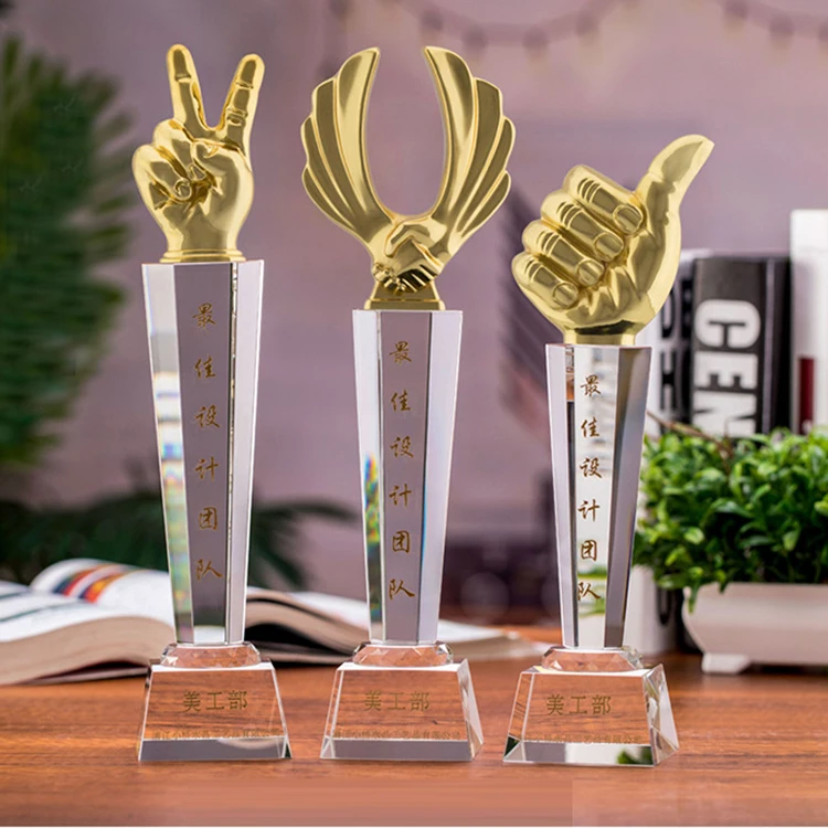 product wholesale hot selling professional factory thumb custom metal crystal trophy award-26