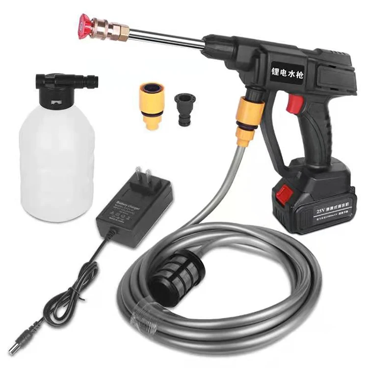 24V lithium battery rechargeable portable high pressure water gun