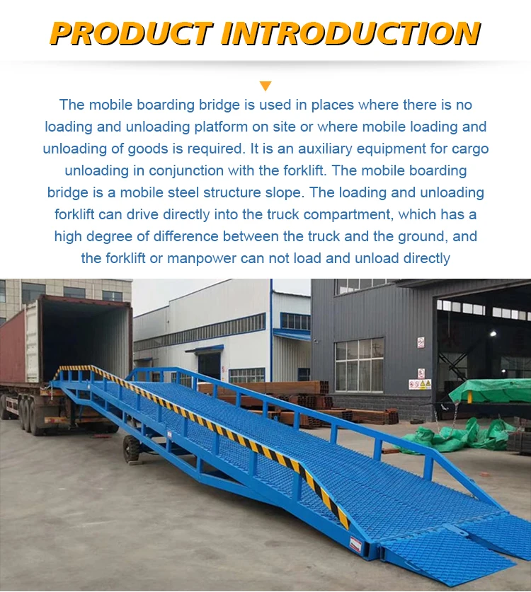 Mobile Container Load Ramp Manual Hydraulic Lift Table Mobile Boarding ...