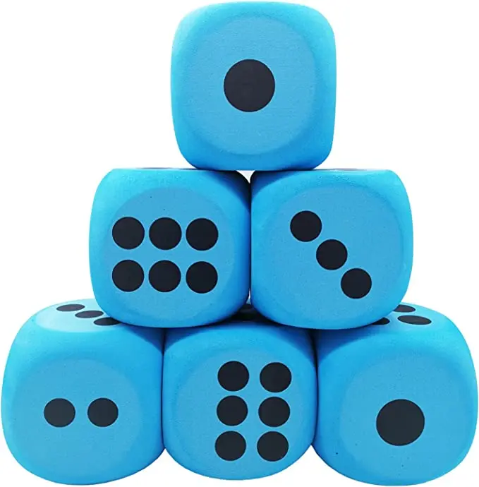 EVA пена образовательные и обучающие кости пользовательские цветные большие игра