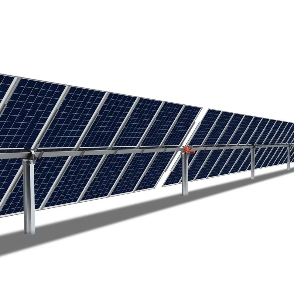 Tilpasset enkeltakse solpanelsporesystem med tung PV stålreolsystem, smart med tilpasset skæring
