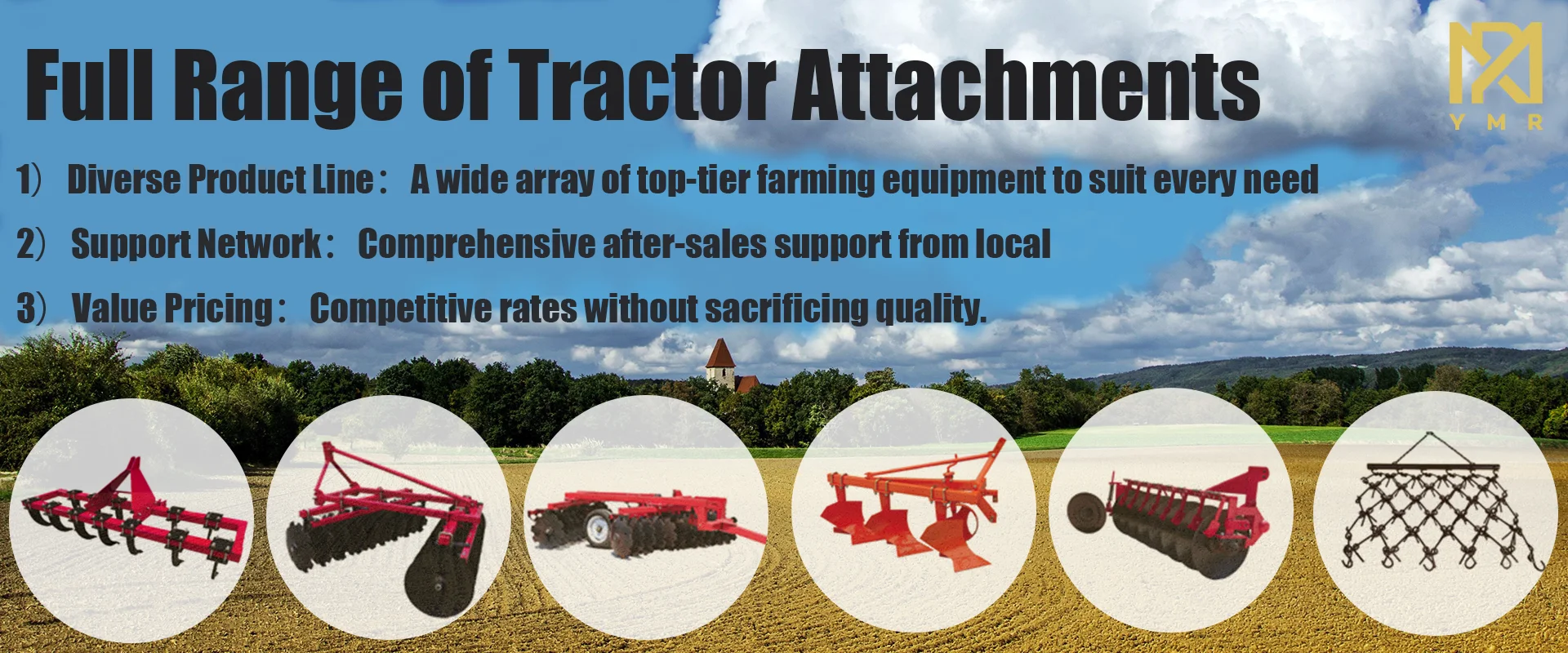 Reliable and Effective Soil Cultivation with Mounted Middle Duty Disc Harrow Agricultural Machinery & Equipment details